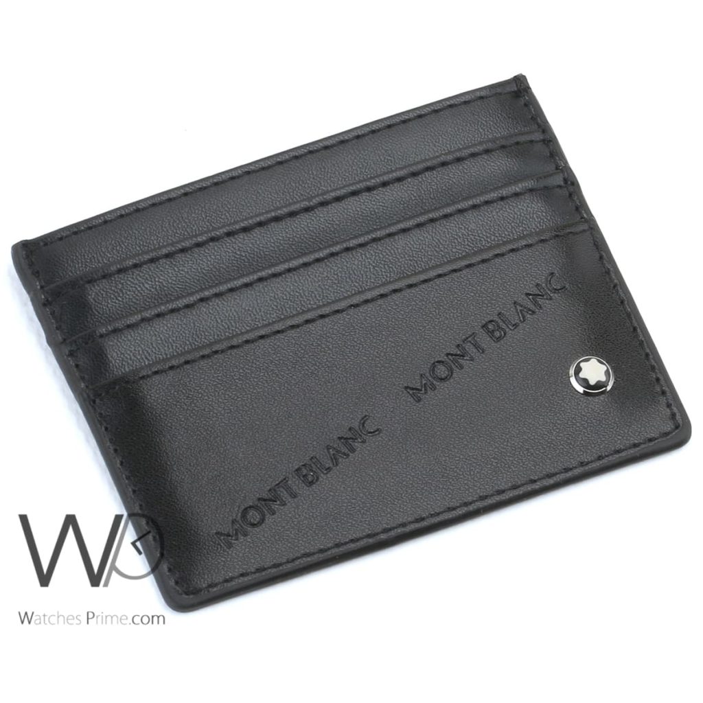 محفظة كروت للرجال مونت بلانك Montblanc اسود | واتشز برايم