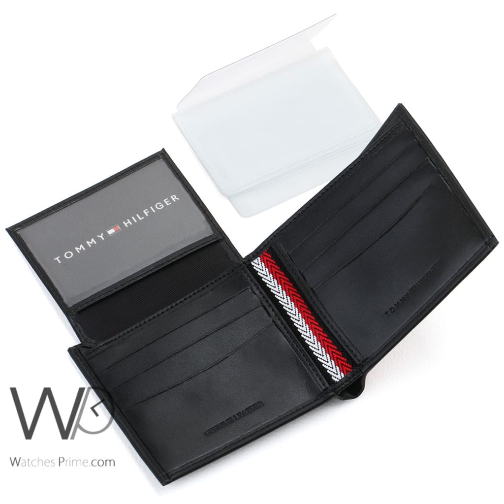 Tommy Hilfiger Wallet Black Original For Men | Watches Prime