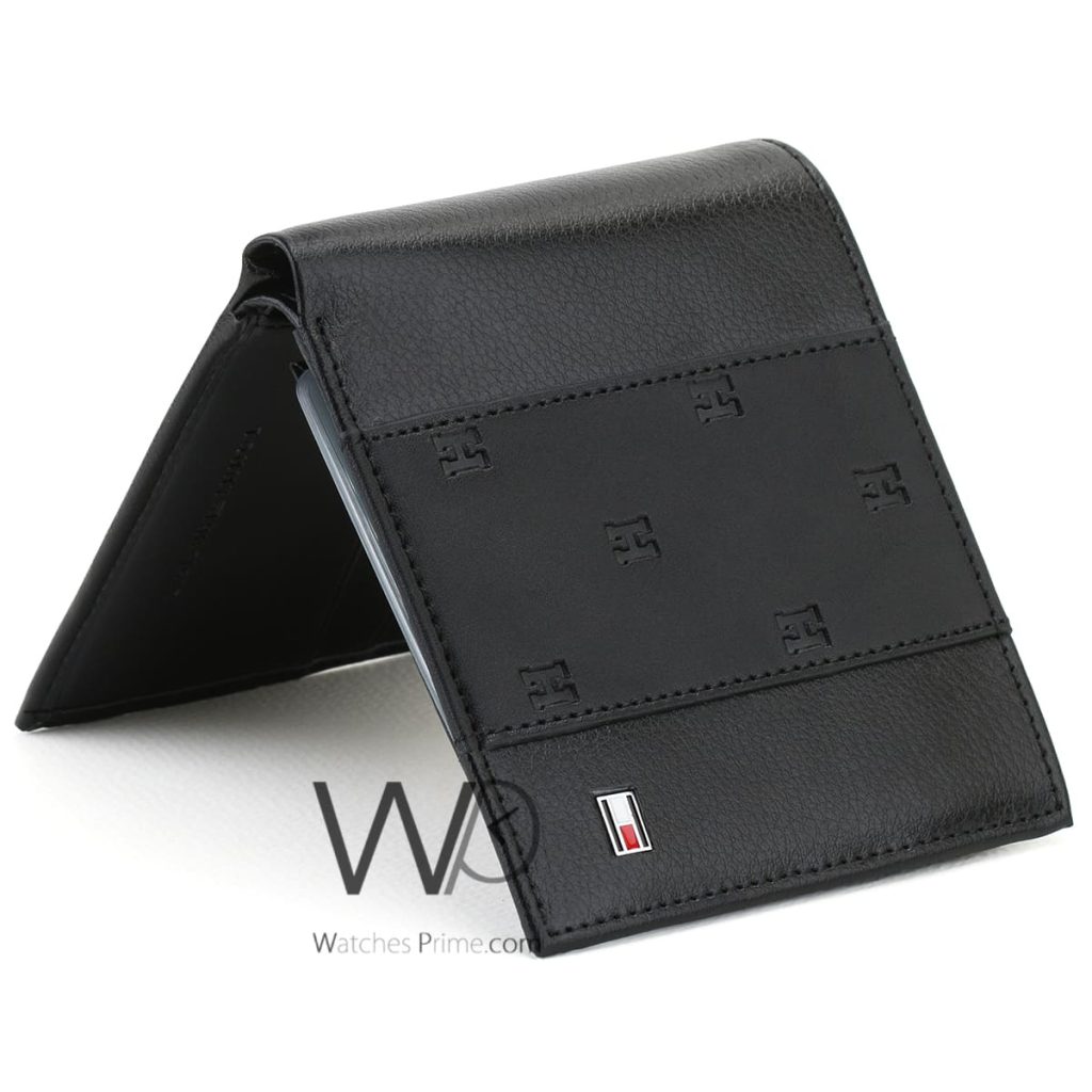 Tommy Hilfiger Wallet For Men Black Original | Watches Prime