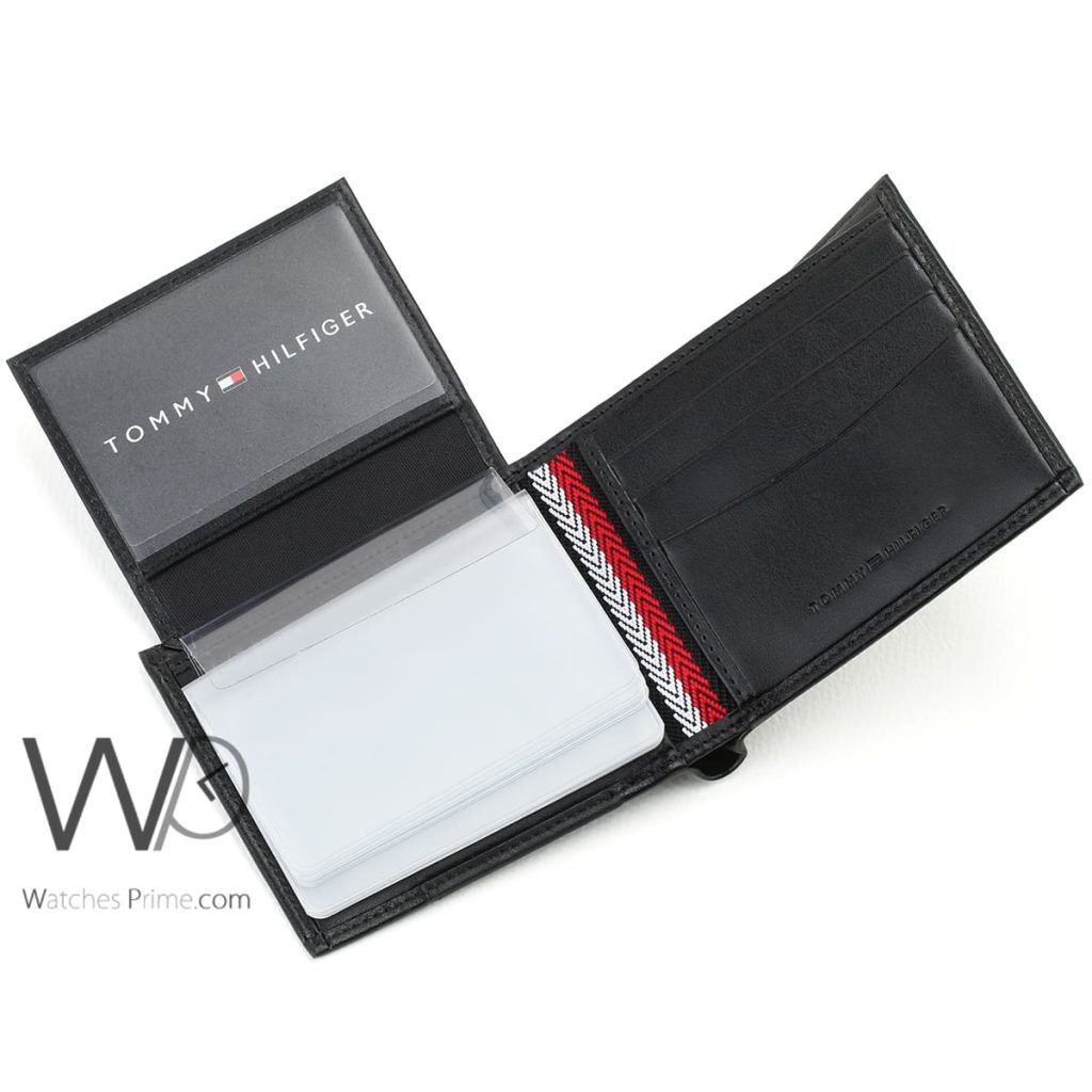 Tommy Hilfiger Wallet For Men Black Original | Watches Prime