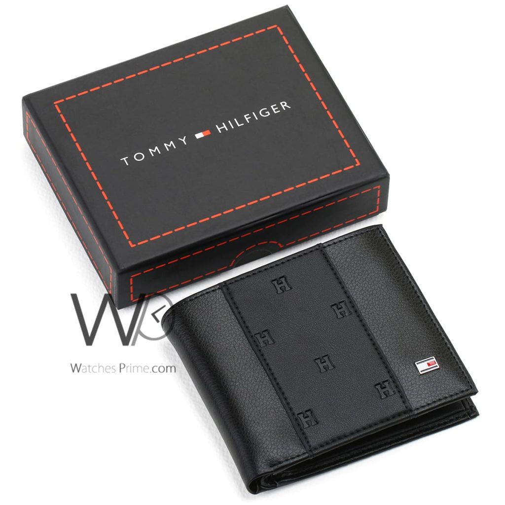 Tommy Hilfiger Wallet For Men Black Original | Watches Prime