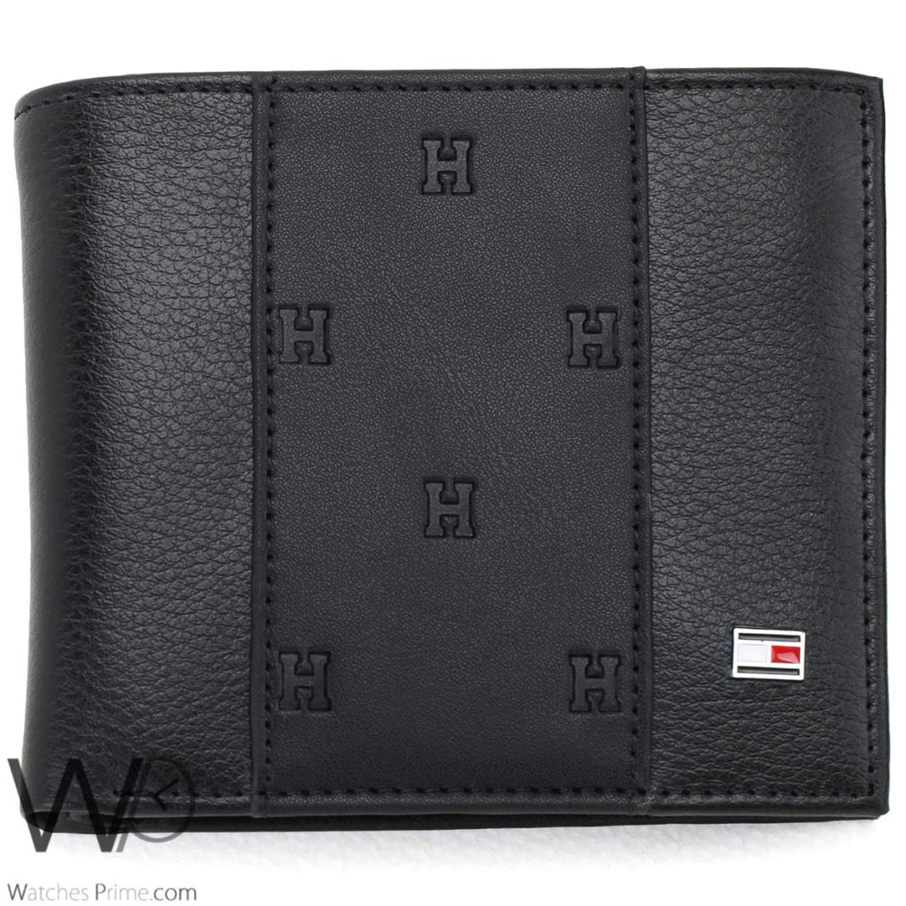 Tommy Hilfiger Wallet For Men Black Original | Watches Prime