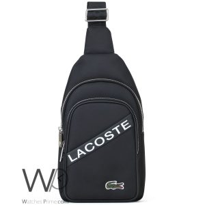 Shoulder lacoste black bag men