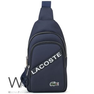 Shoulder lacoste blue bag men