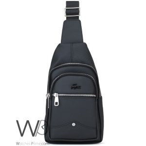 Sling lacoste black bag men