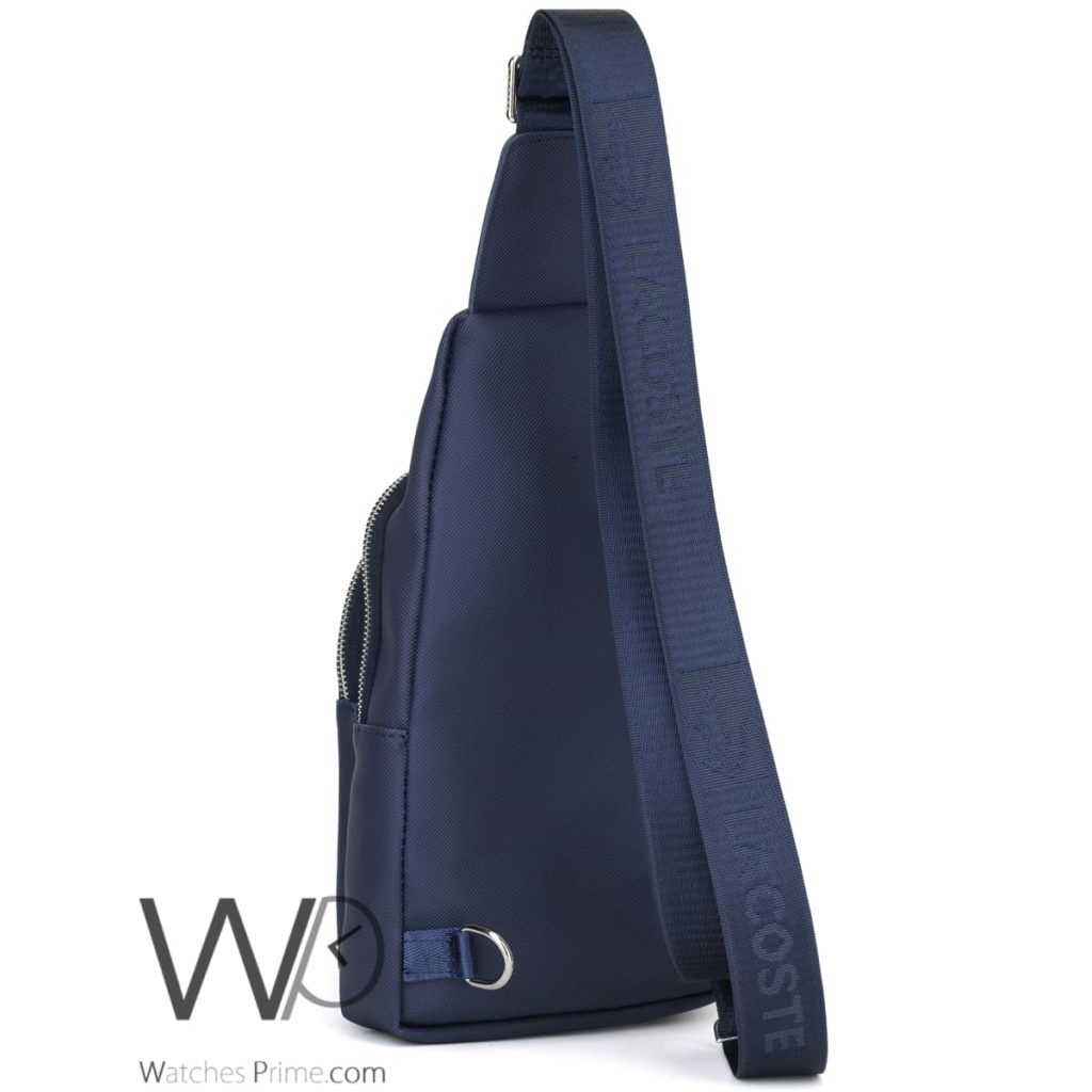 Lacoste Sling Bag Blue For men | Watches Prime