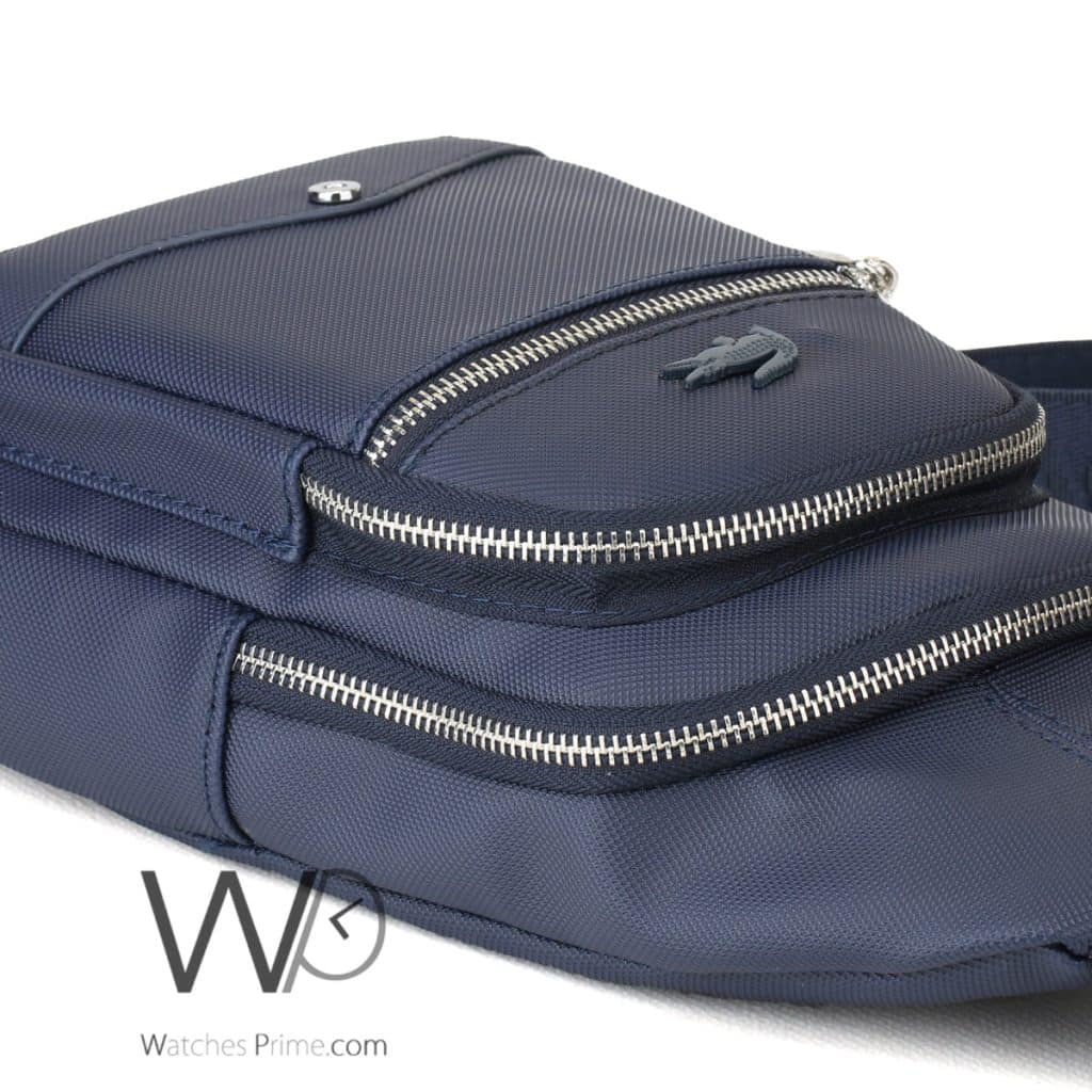 Lacoste Sling Bag Blue For men | Watches Prime