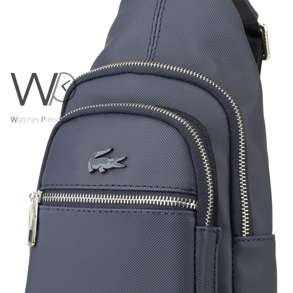 Lacoste Sling Bag Blue For men | Watches Prime