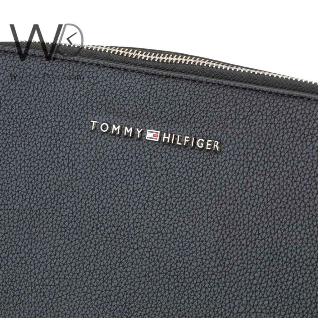 Tommy Hilfiger Black Crossbody Leather Men | Watches Prime