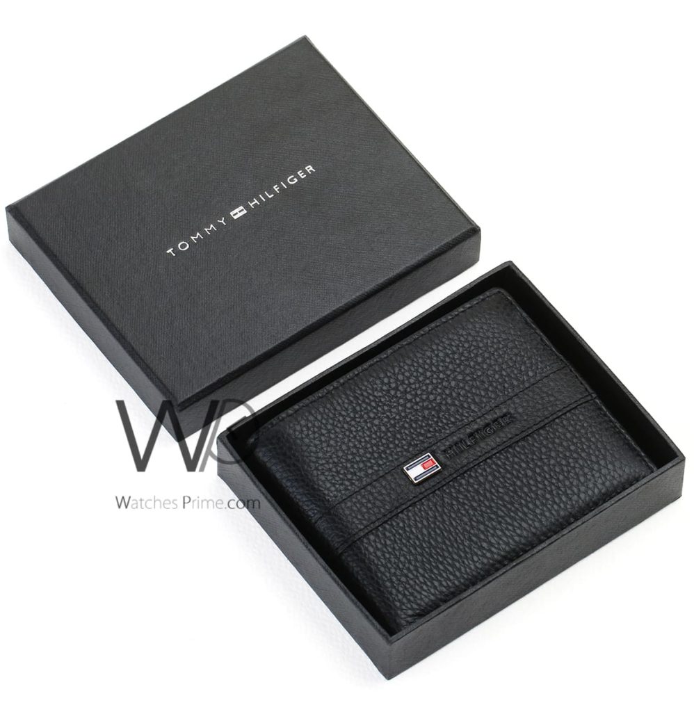 Tommy HilfigerTH Wallet Black For Men | Watches Prime