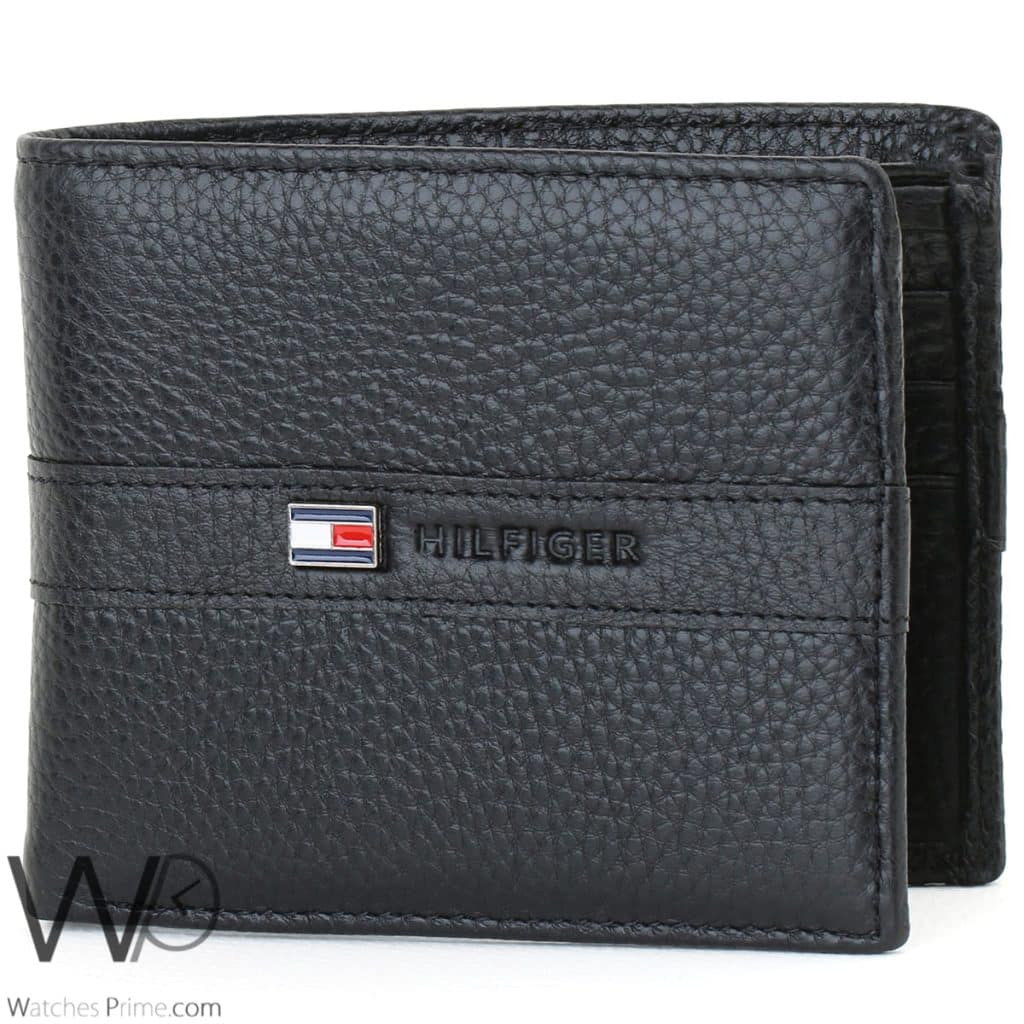 Tommy HilfigerTH Wallet Black For Men | Watches Prime