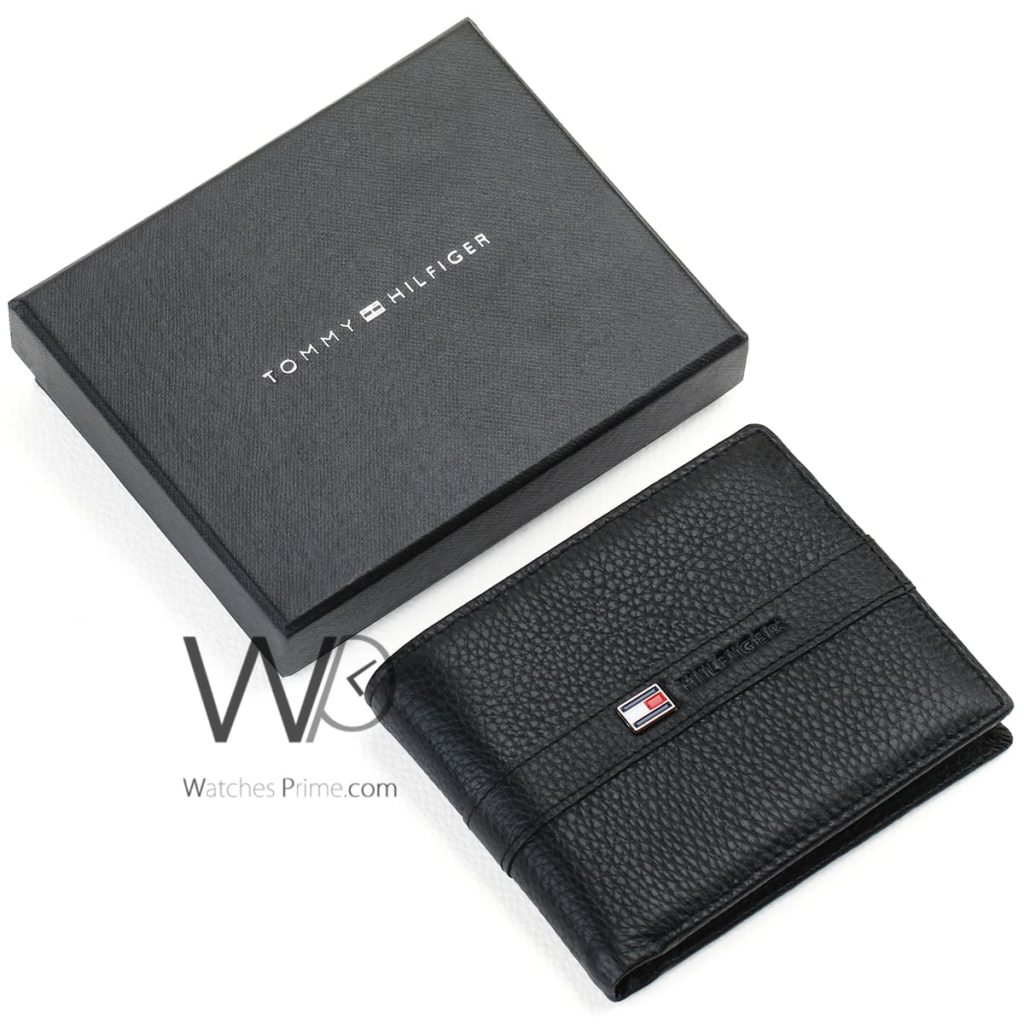 Tommy HilfigerTH Wallet Black For Men | Watches Prime