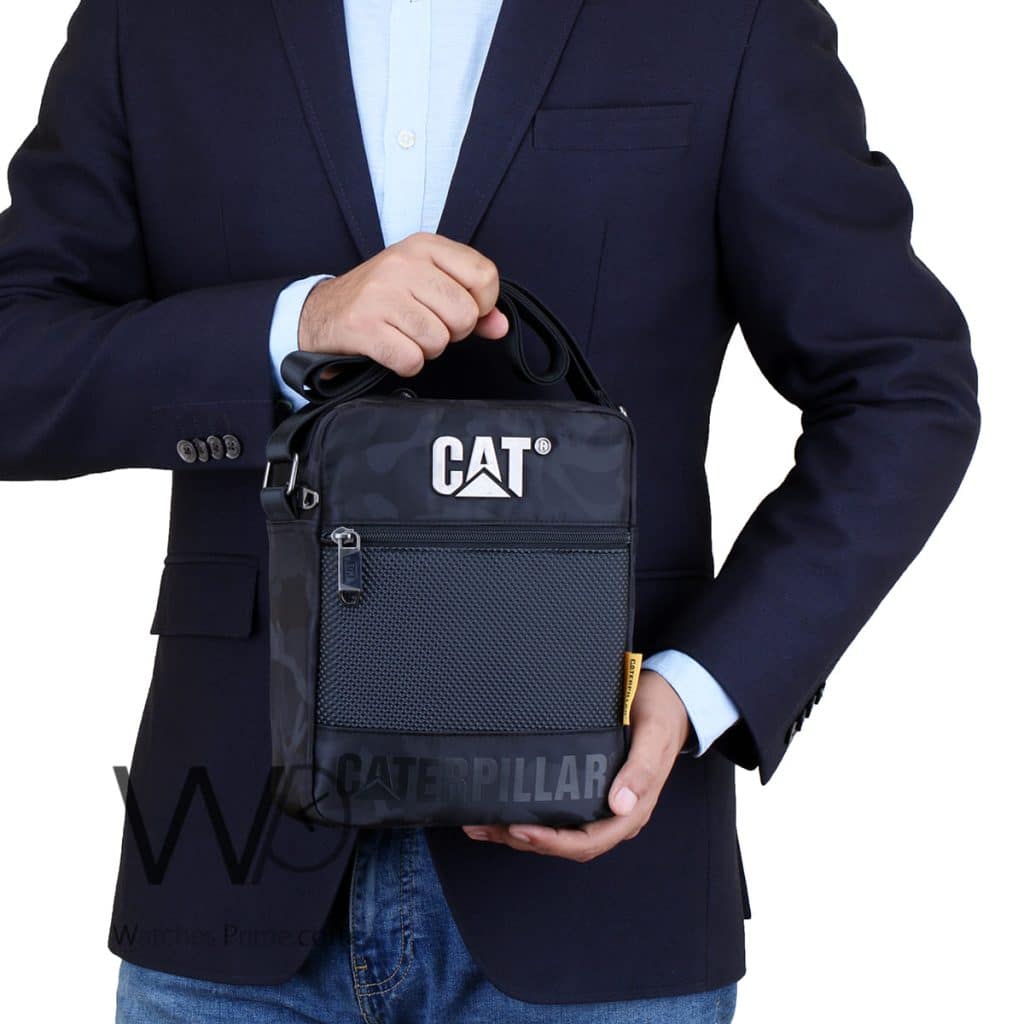 شنطة كاتربيلر Cat بوليستر كروس اسود رجالي | واتشز برايم