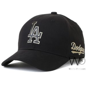 كاب-ماركة-دودجرز-snapback-اسود-قطن