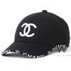 Chanel Black Cotton Baseball Cap | Watches Prime