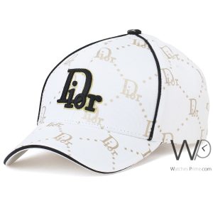 كاب-ماركة-كريستيان-ديور-baseball-ابيض-قطن
