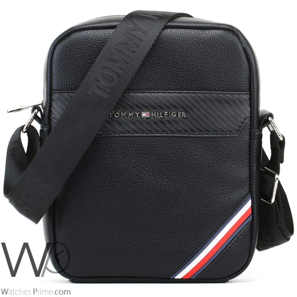 Leather Tommy Hilfiger Crossbody Bag For Men | Watches Prime