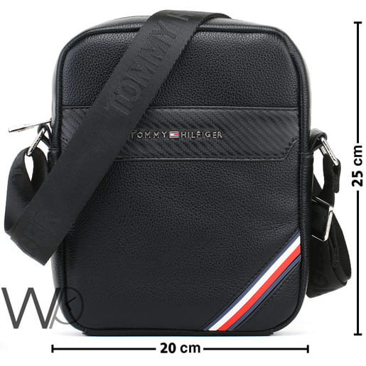Leather Tommy Hilfiger Crossbody Bag For Men | Watches Prime