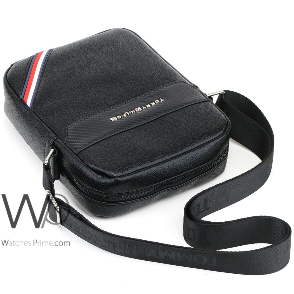 Leather Tommy Hilfiger Crossbody Bag For Men | Watches Prime
