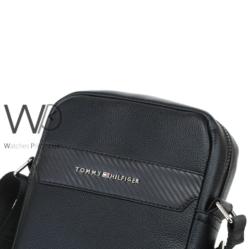 Leather Tommy Hilfiger Crossbody Bag For Men | Watches Prime