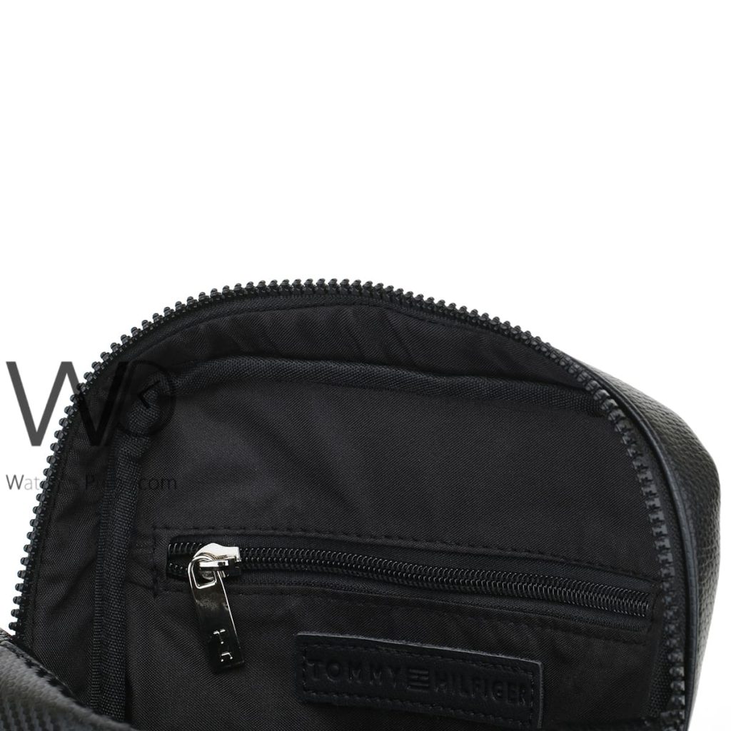 Leather Tommy Hilfiger Crossbody Bag For Men | Watches Prime