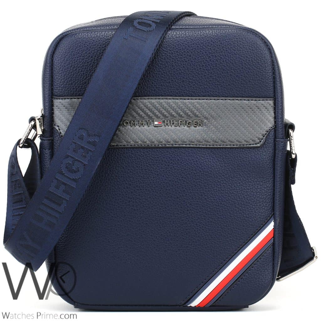 Leather Tommy Hilfiger Crossbody Bag For Men | Watches Prime