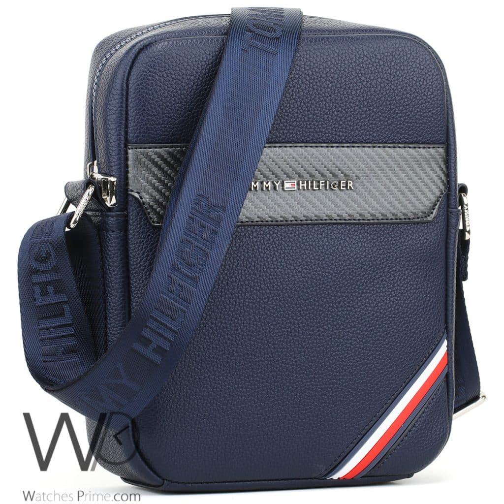 Leather Tommy Hilfiger Crossbody Bag For Men | Watches Prime