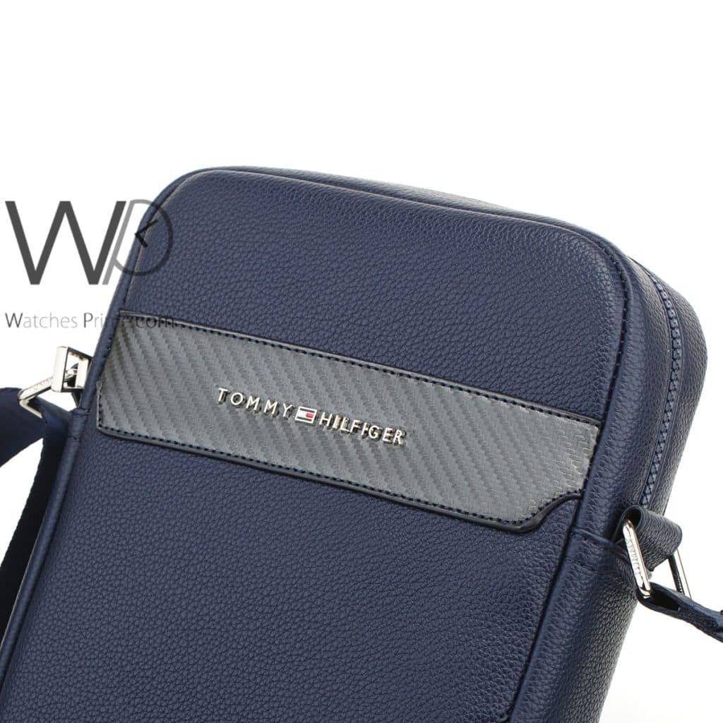Leather Tommy Hilfiger Crossbody Bag For Men | Watches Prime