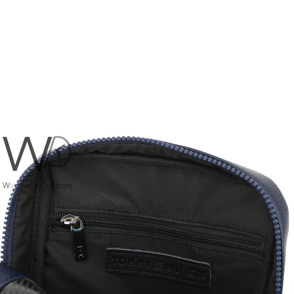 Leather Tommy Hilfiger Crossbody Bag For Men | Watches Prime