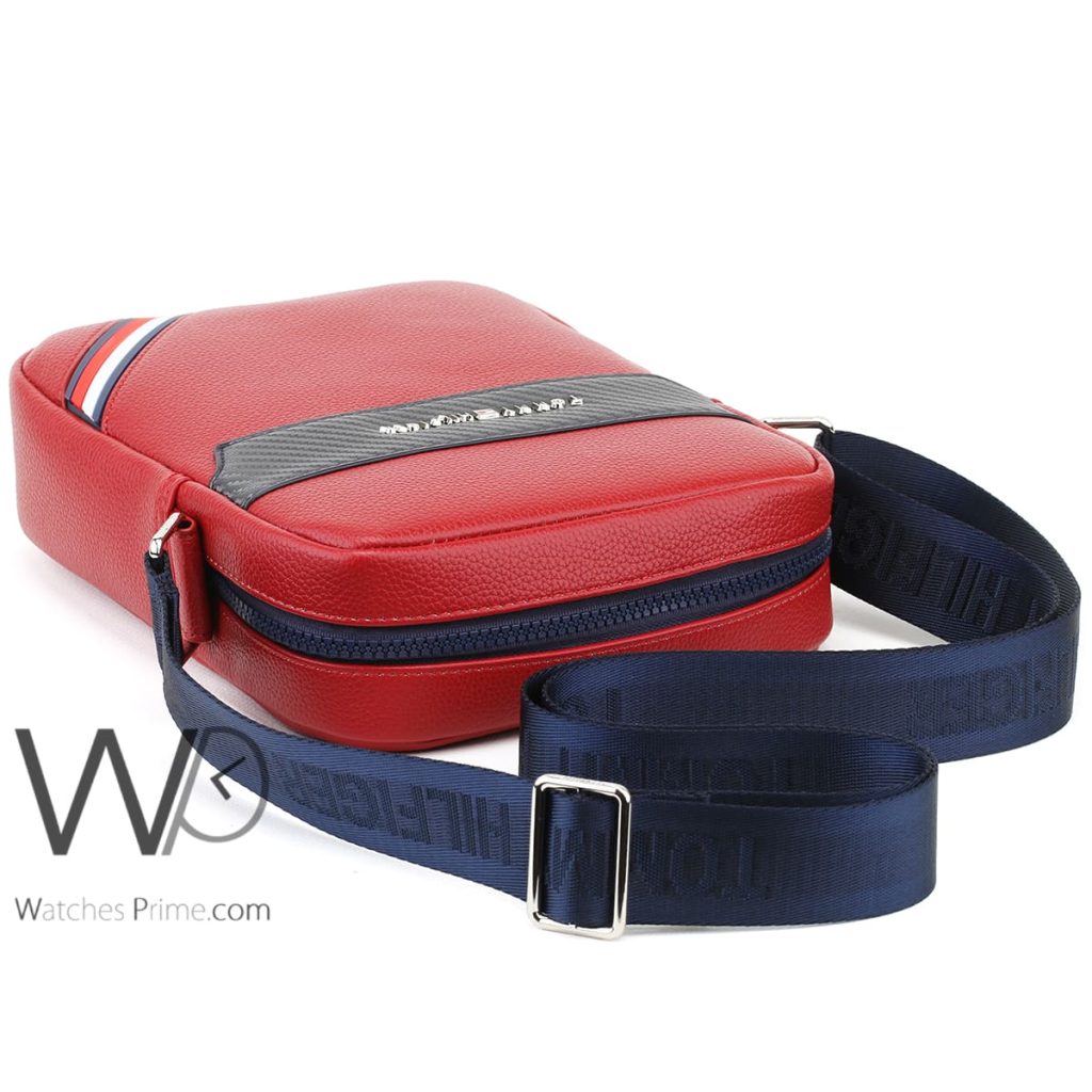 Leather Tommy Hilfiger Crossbody Bag For Men | Watches Prime