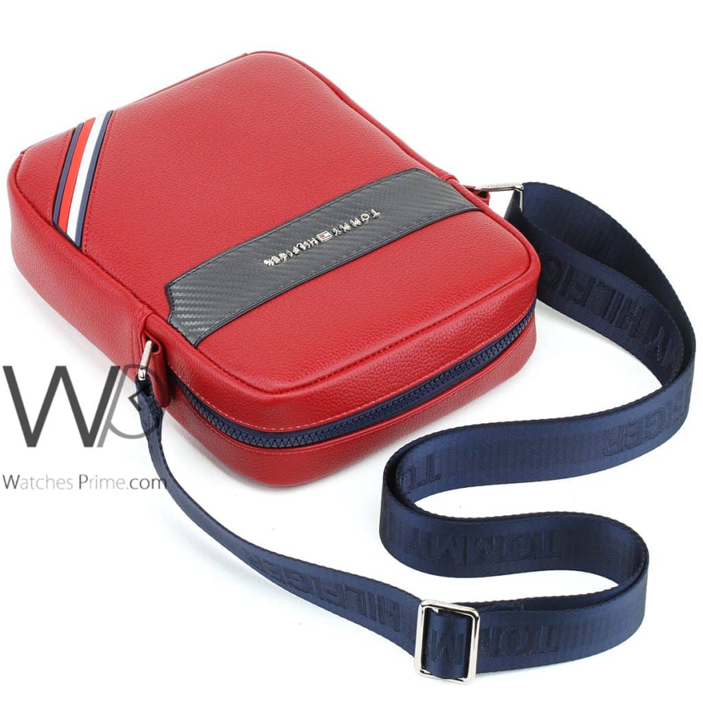 Leather Tommy Hilfiger Crossbody Bag For Men | Watches Prime