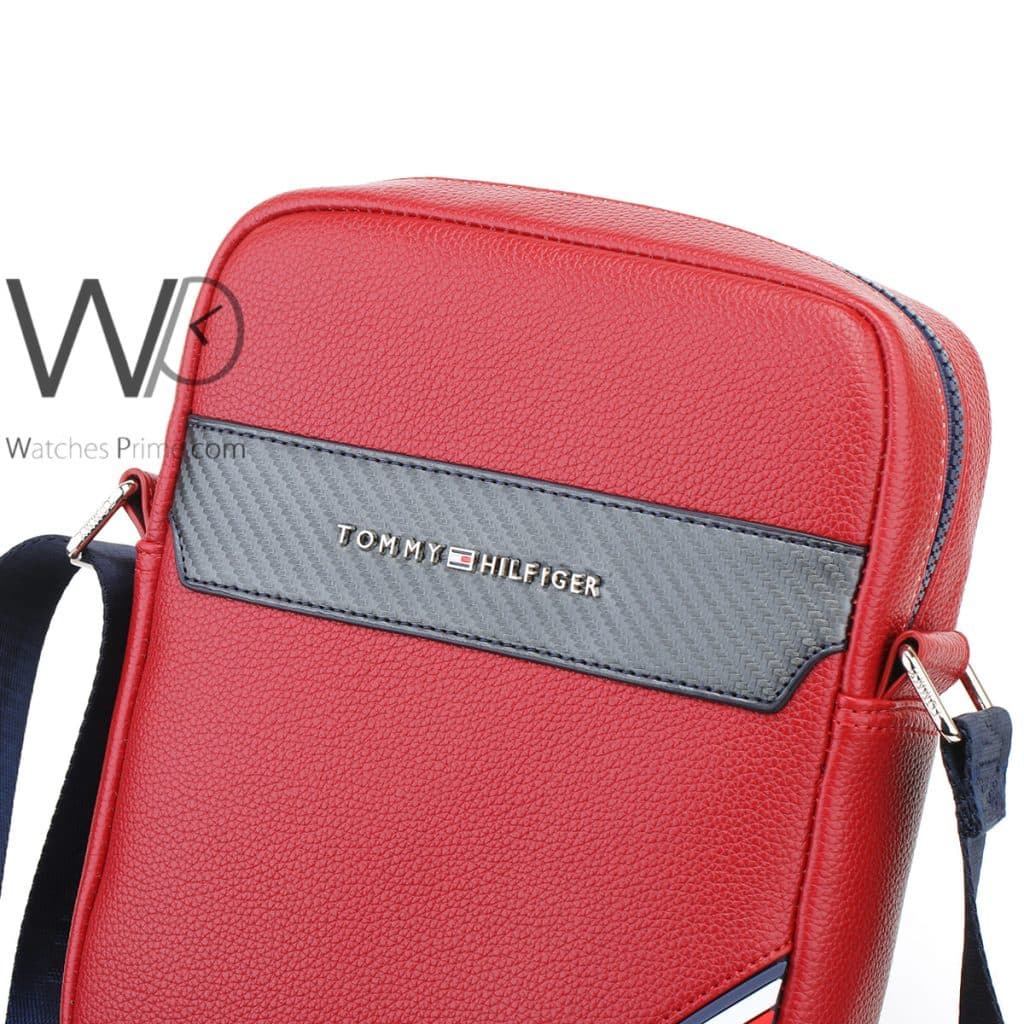 Leather Tommy Hilfiger Crossbody Bag For Men | Watches Prime