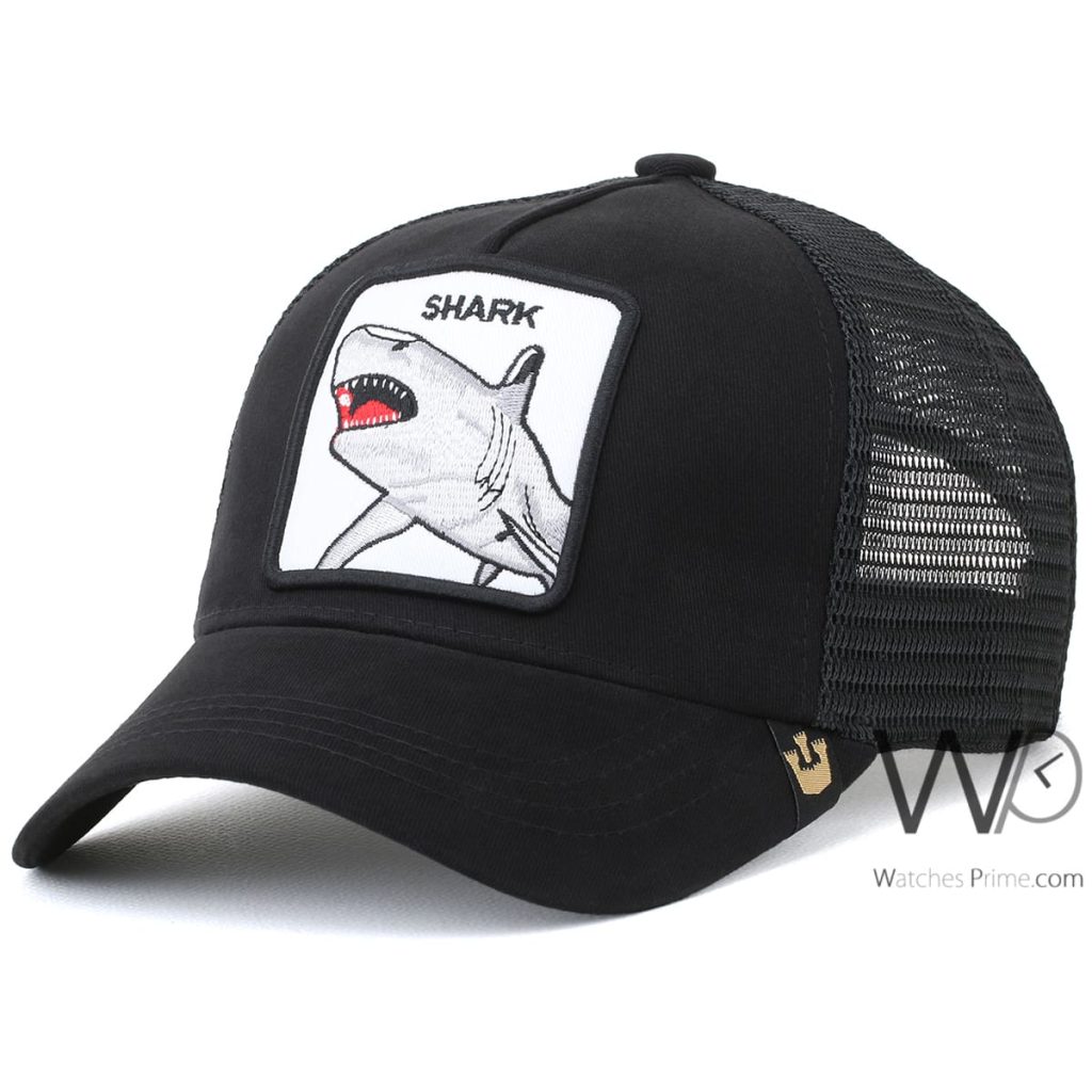 Goorin Bros Shark Trucker Black Mesh Cap | Watches Prime