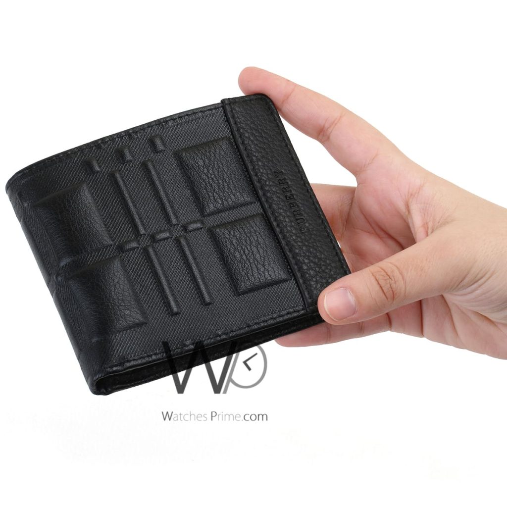 Burberry Wallet Black Leather For Men | Watches Prime