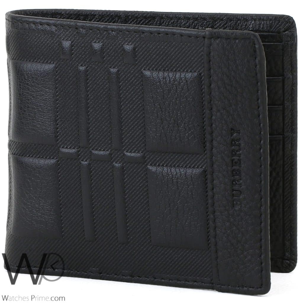 Burberry Wallet Black Leather For Men | Watches Prime