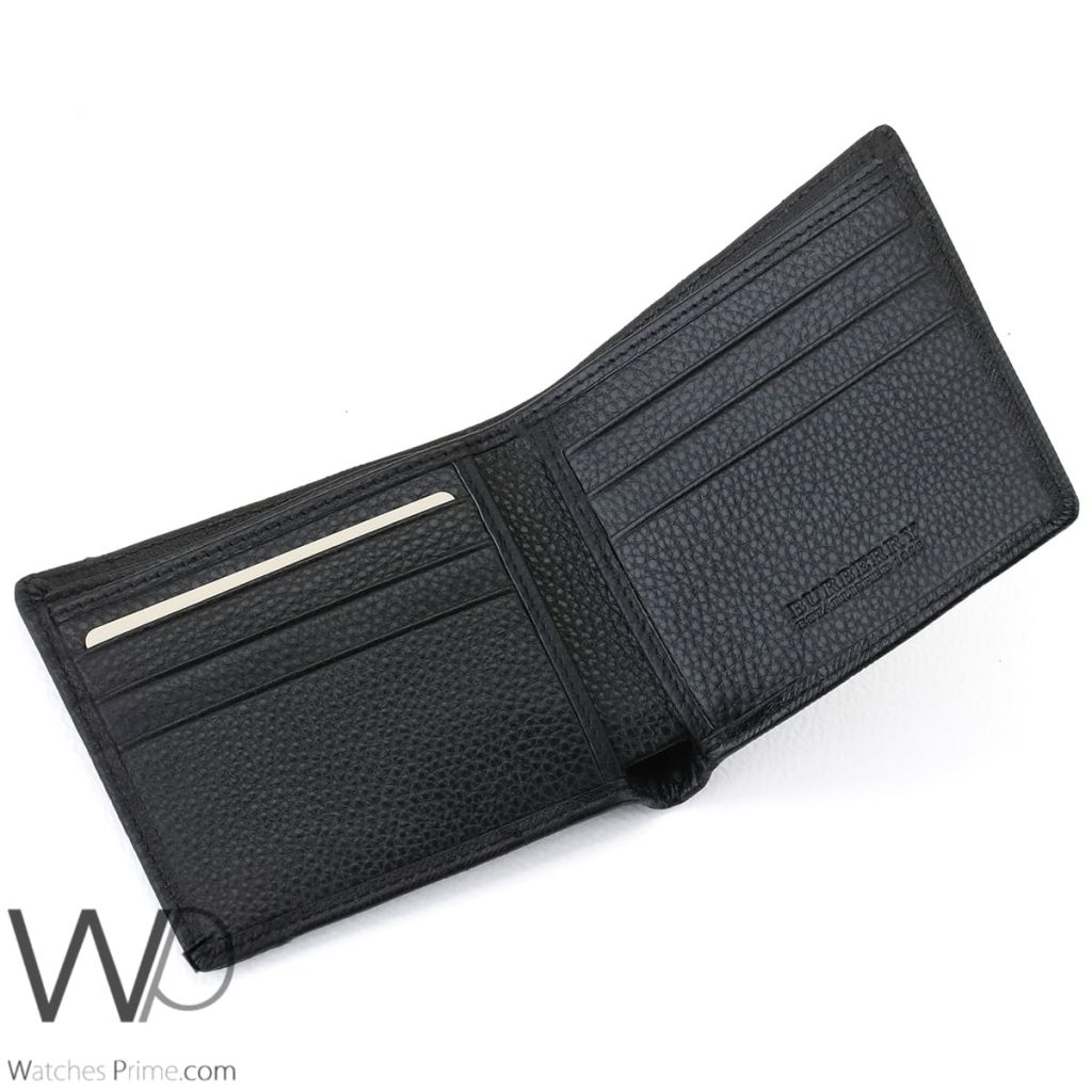 Burberry Wallet Black Leather For Men | Watches Prime