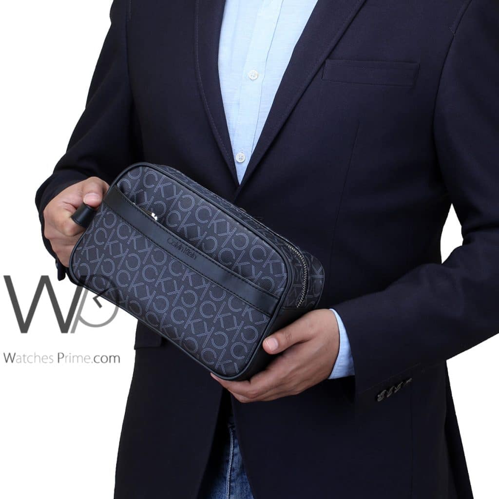 Calvin Klein CK Handbag Wash Leather For Men | Watches Prime