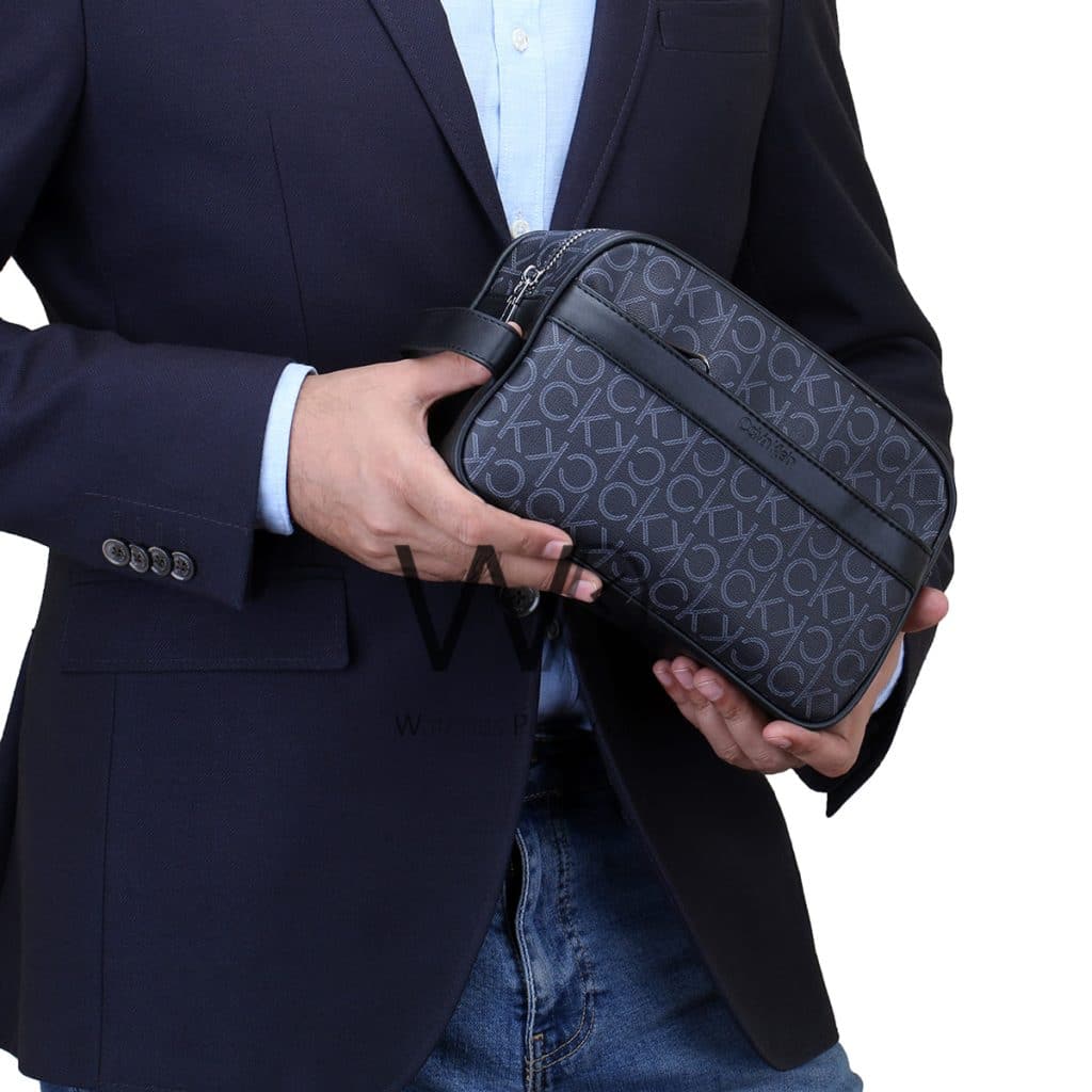 Calvin Klein CK Handbag Wash Leather For Men | Watches Prime