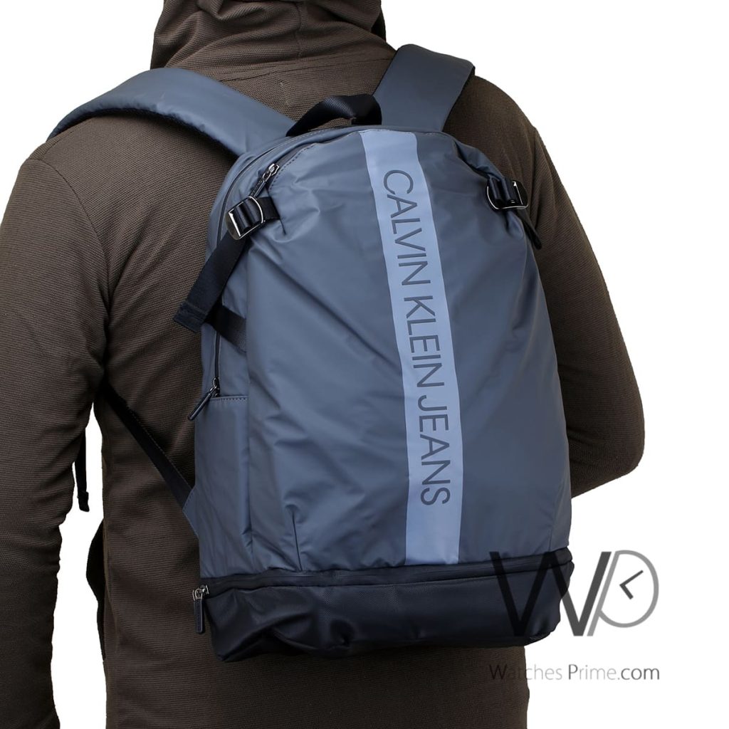 Calvin Klein Jeans CK Backpack Bag Gray Men | Watches Prime