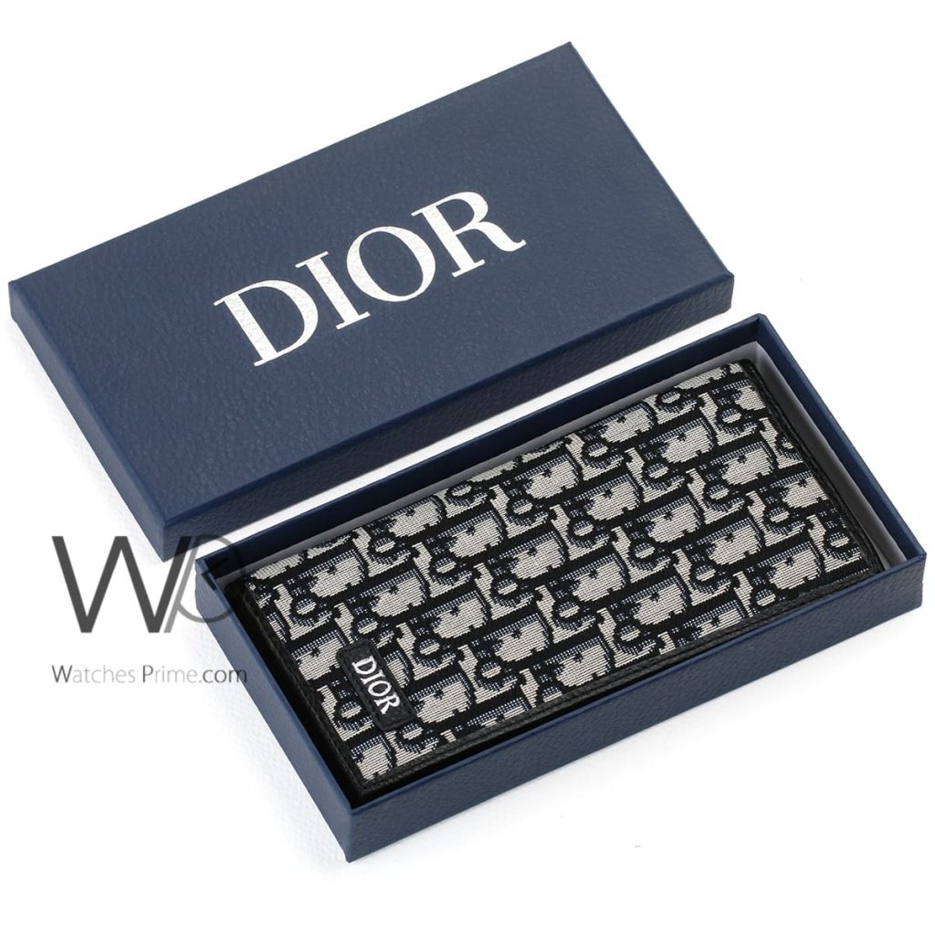 محفظة طويلة كريستيان ديور Dior رجالي اسود | واتشز برايم