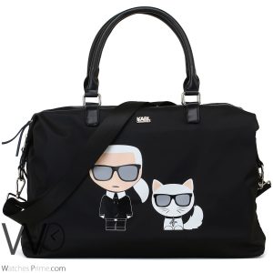 Duffle karl lagerfeld black shoulder bag