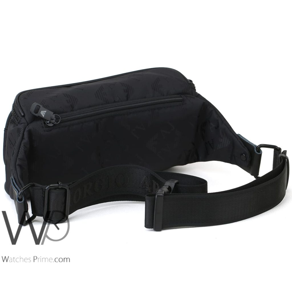 Giorgio Armani JA Nylon Waist Bag Men Black | Watches Prime