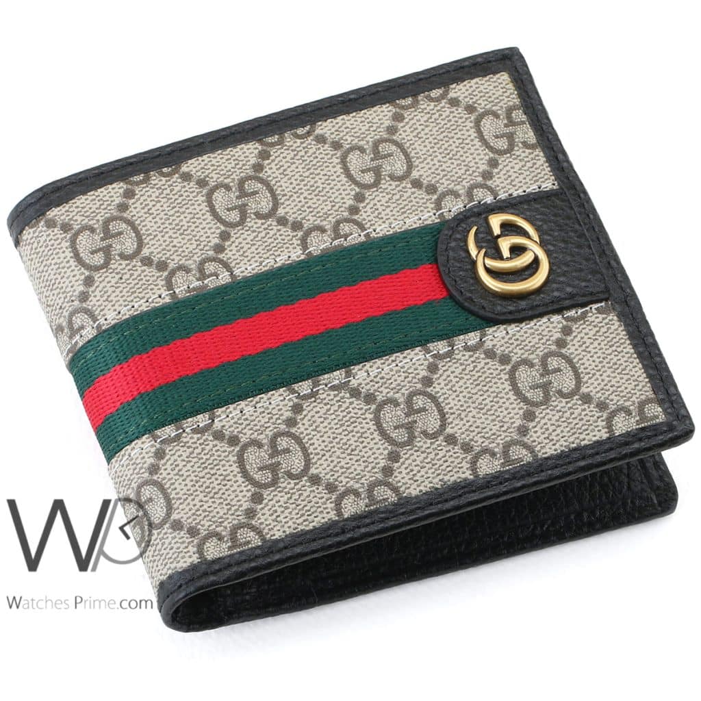 محفظة قوتشي Gucci GG رمادي رجالي جلد | واتشز برايم