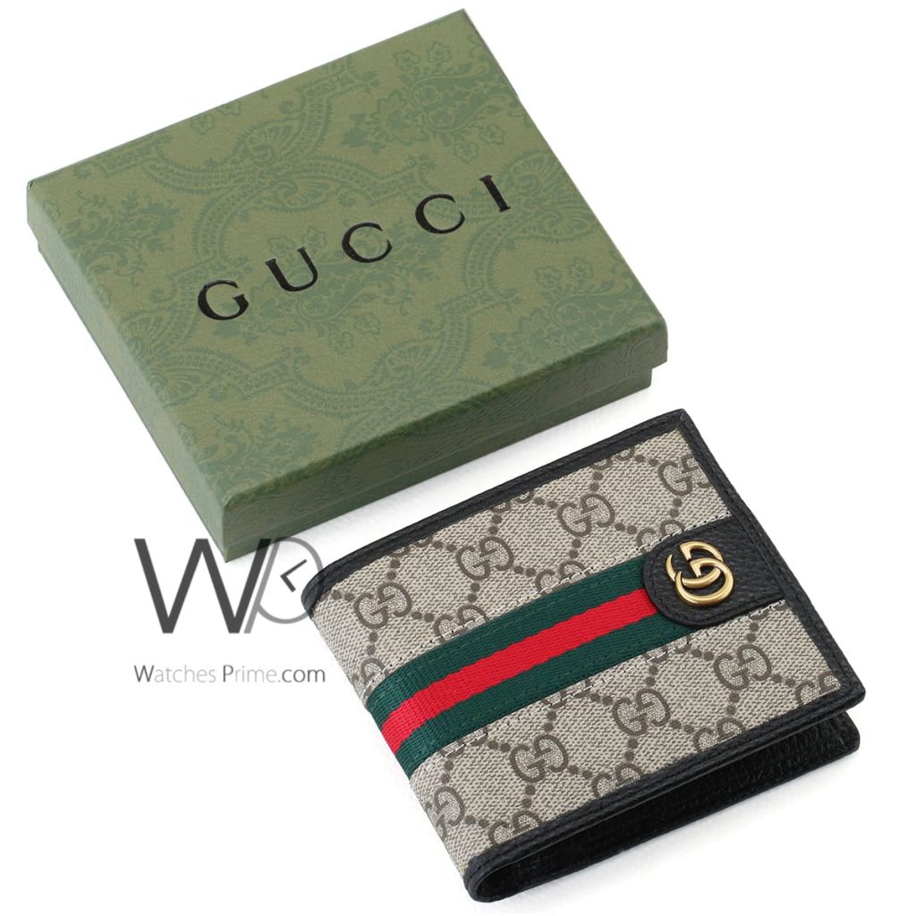 محفظة قوتشي Gucci GG رمادي رجالي جلد | واتشز برايم
