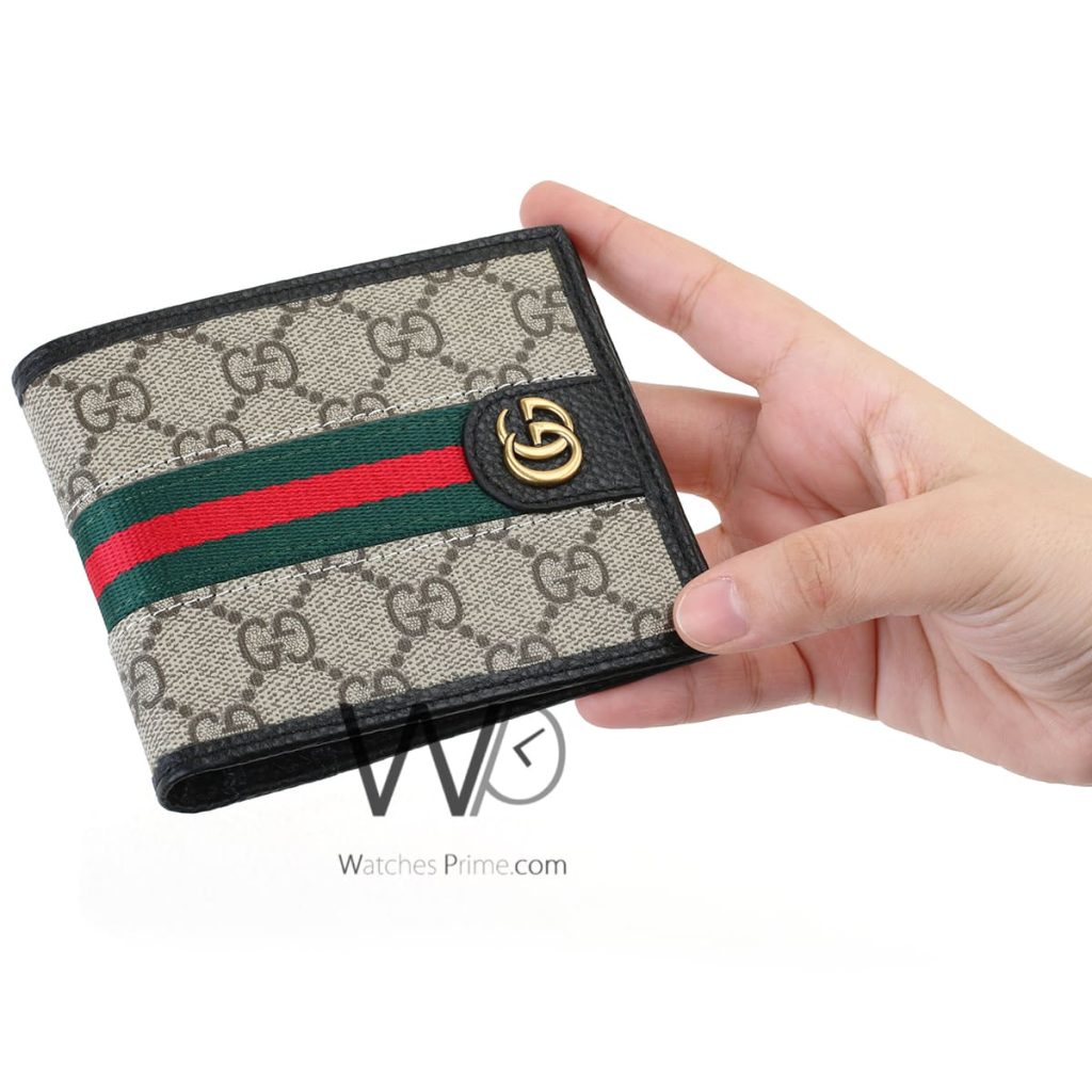 محفظة قوتشي Gucci GG رمادي رجالي جلد | واتشز برايم