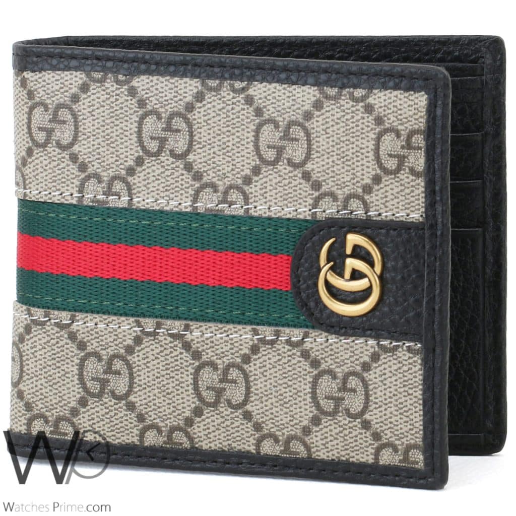 محفظة قوتشي Gucci GG رمادي رجالي جلد | واتشز برايم