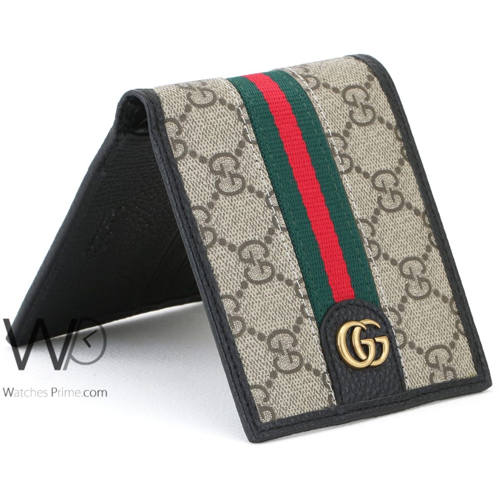 محفظة قوتشي Gucci GG رمادي رجالي جلد | واتشز برايم