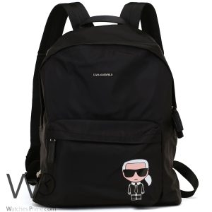 Karl lagerfeld black backpack bag