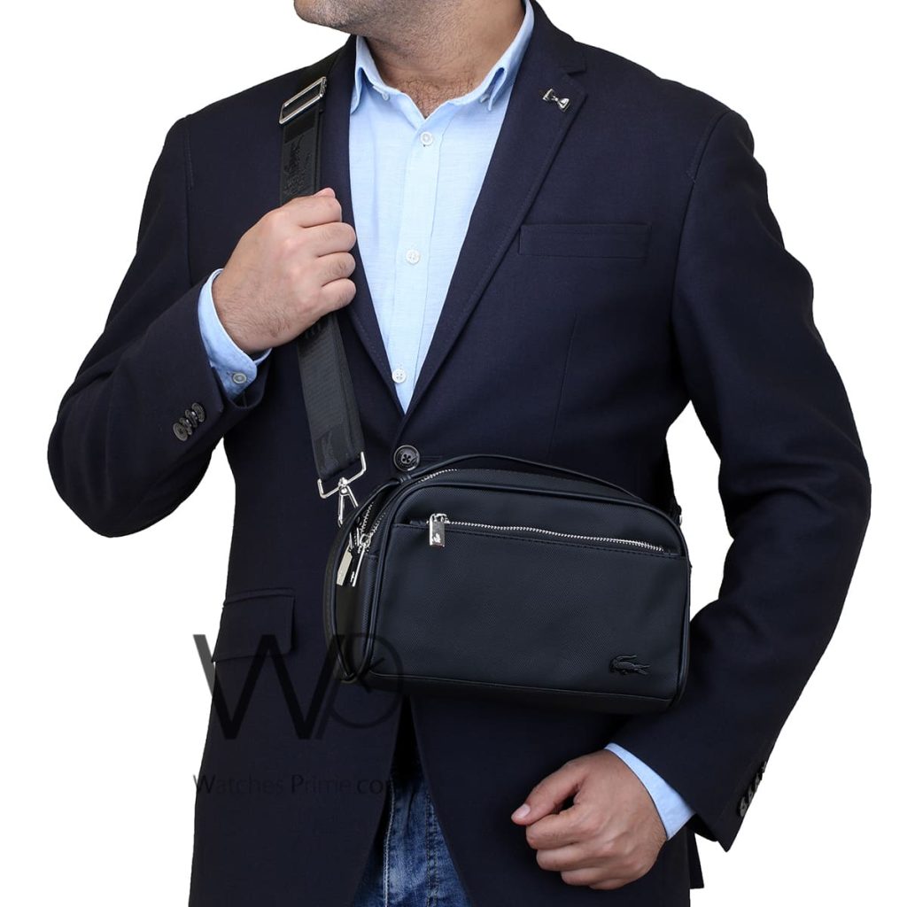 Lacoste Handbag Crossbody Wash Bag Black Men | Watches Prime