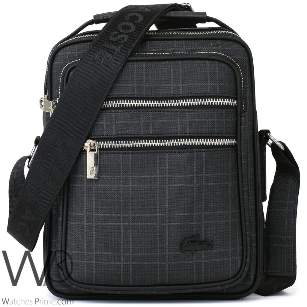 Lacoste Crossbody Messenger Bag Black Men | Watches Prime